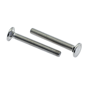 Carriage Bolts with Round Plain SUS304 SUS316 Head Stainless Steel 