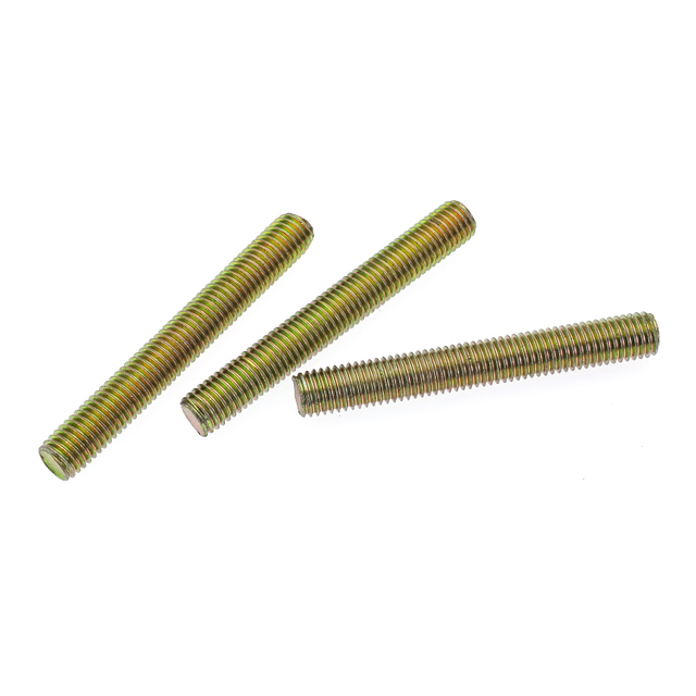 Threaded rods DIN975 DIN976 Grade4.8 Yellow zinc plated 