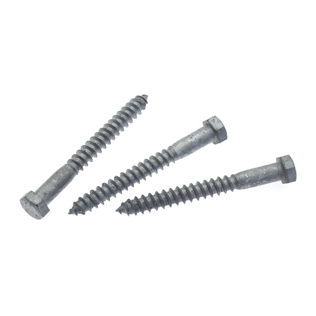 Hex wood screws DIN571 HDG