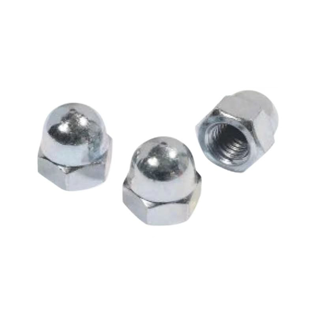 Carbon Steel Hex Domed Cap Nuts DIN1587 Zinc Plated 