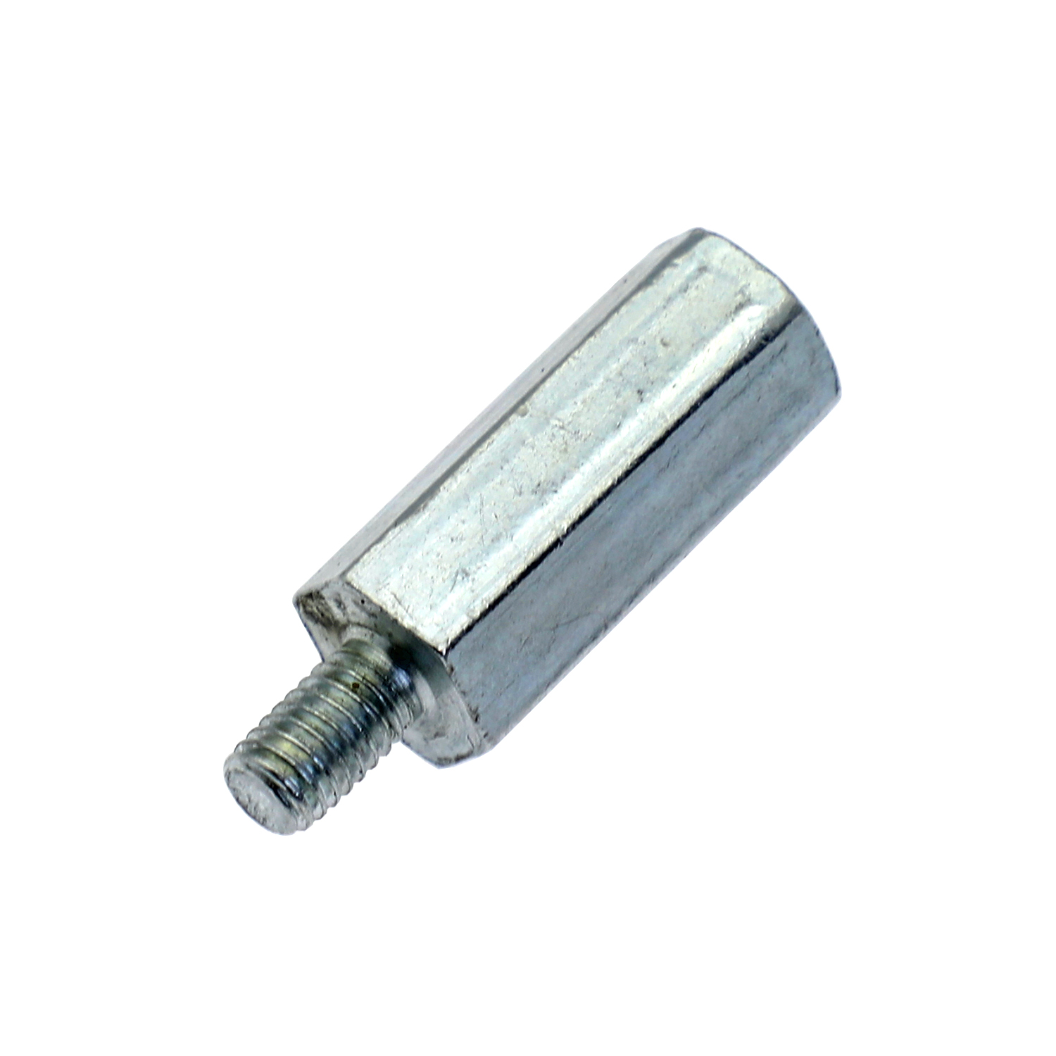 Hex coupling nuts with two stops zinc plated 