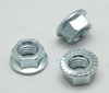 Carbon Steel HDG Hex Flange Nuts with Serration DIN6923