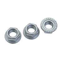 Carbon Steel HDG Hex Flange Nuts with Serration DIN6923