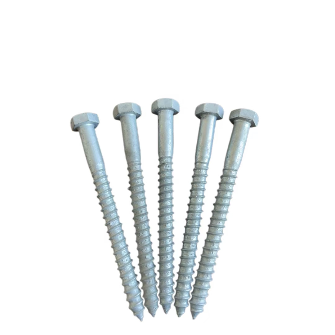 Carbon Steel HDG DIN571 Hex Lag Screws