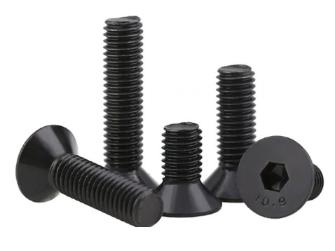 Carbon Steel Grade10.9 DIN7991 Hex Socket Countersunk Head Cap Screws 