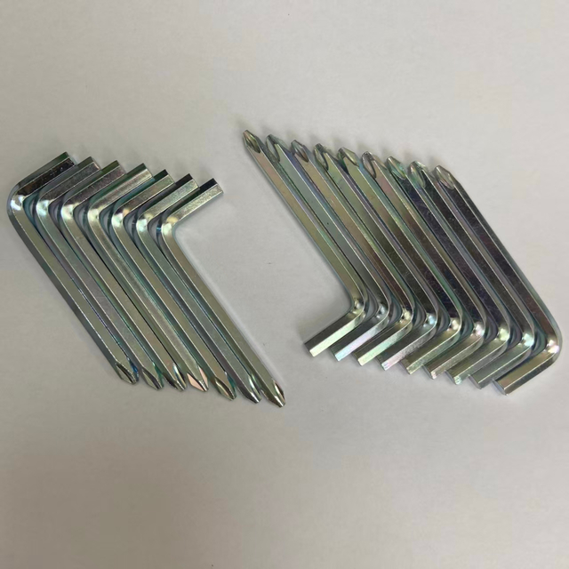 L-shape double end hex phillips wrench